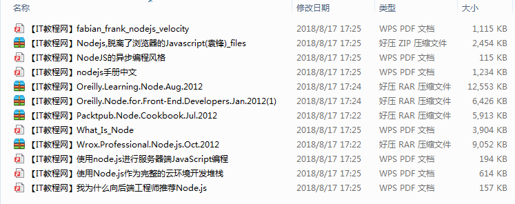 Node.js编程资料汇总_前端开发教程