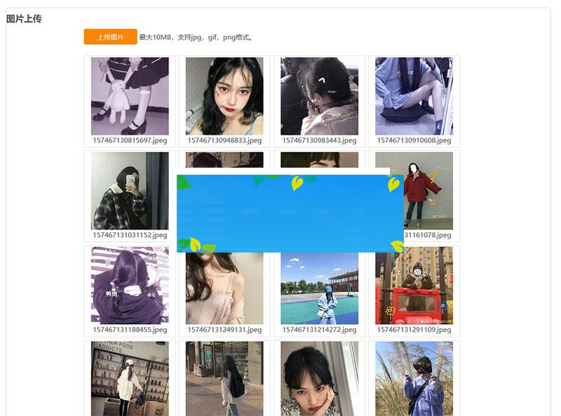 PHP京东图床外链上传+瀑布流图片展示源码_源码下载